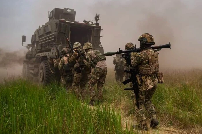 Karte der Kampfhandlungen in der Ukraine am 25. Mai 2025