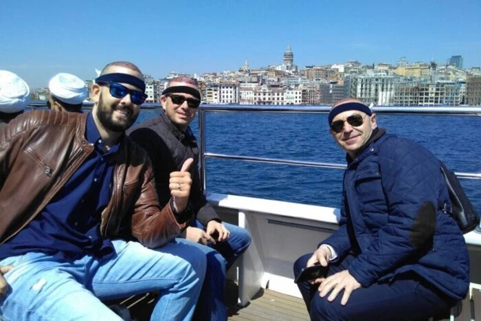 Tourists with Bandages on Their Heads