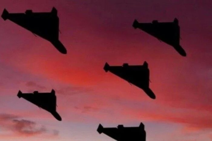 Drones attacking Kharkiv