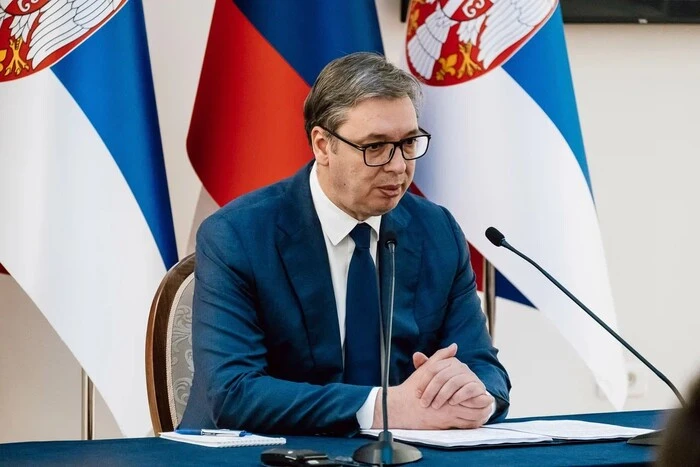 Vucic is in the hospital after returning from the USA